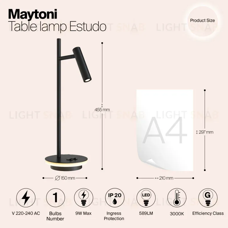 Настольная лампа Maytoni Z010TL-L8B3K Z010TL-L8B3K