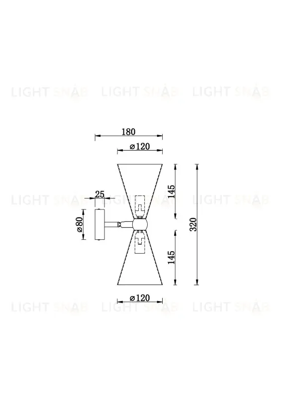 Бра Maytoni MOD108WL-02GB MOD108WL-02GB