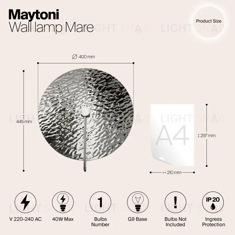 Бра Maytoni MOD305WL-01CH MOD305WL-01CH