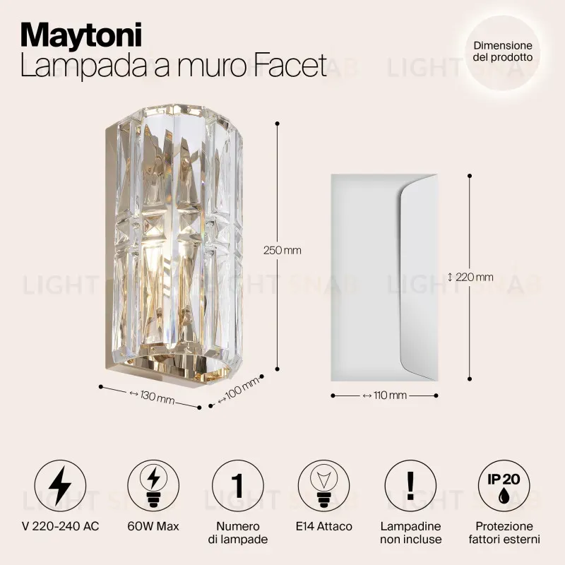 Бра Maytoni MOD094WL-01G MOD094WL-01G