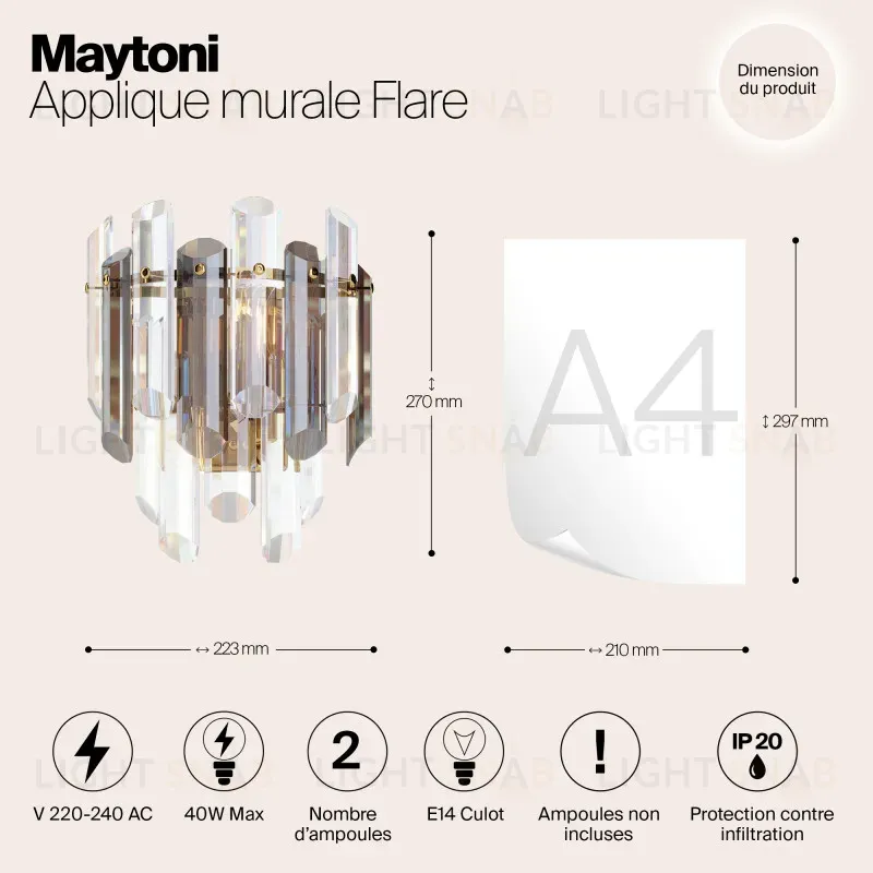 Бра Maytoni DIA200WL-02G DIA200WL-02G