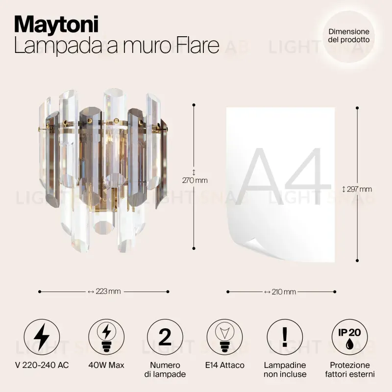 Бра Maytoni DIA200WL-02G DIA200WL-02G