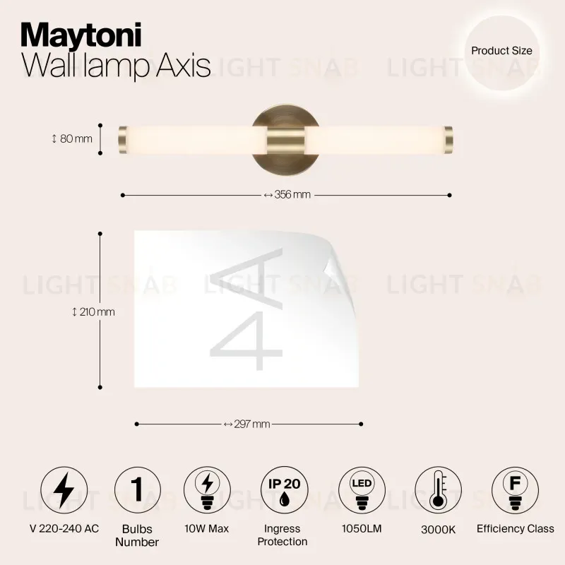 Бра Maytoni MOD106WL-L10G3K MOD106WL-L10G3K