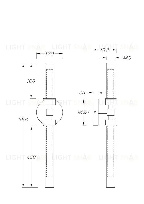 Бра Maytoni MOD116WL-L7BS3K MOD116WL-L7BS3K