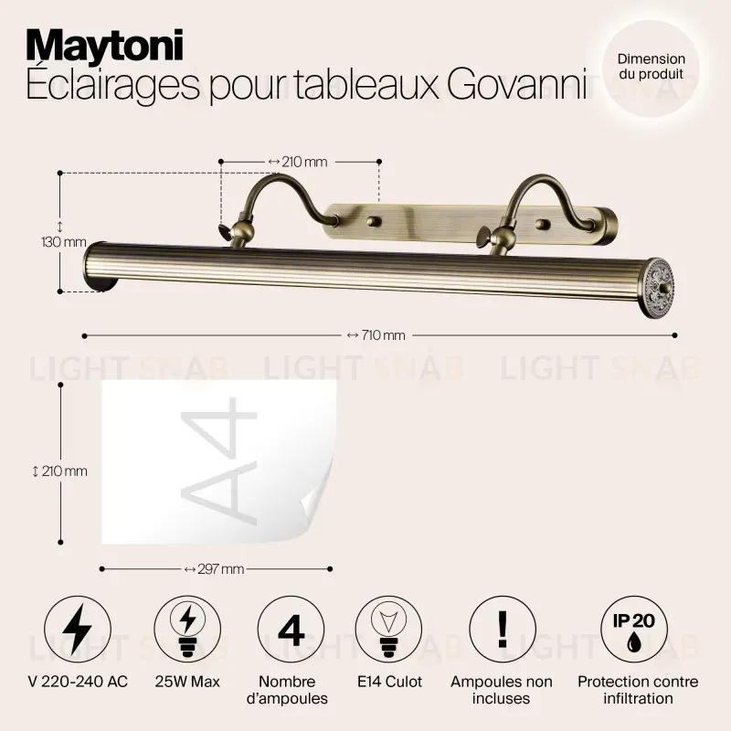 Светильник для картин Maytoni PIC119-44-R PIC119-44-R