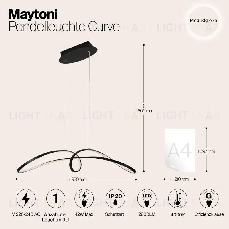 Подвесной светильник Maytoni MOD156PL-L52B4K MOD156PL-L52B4K