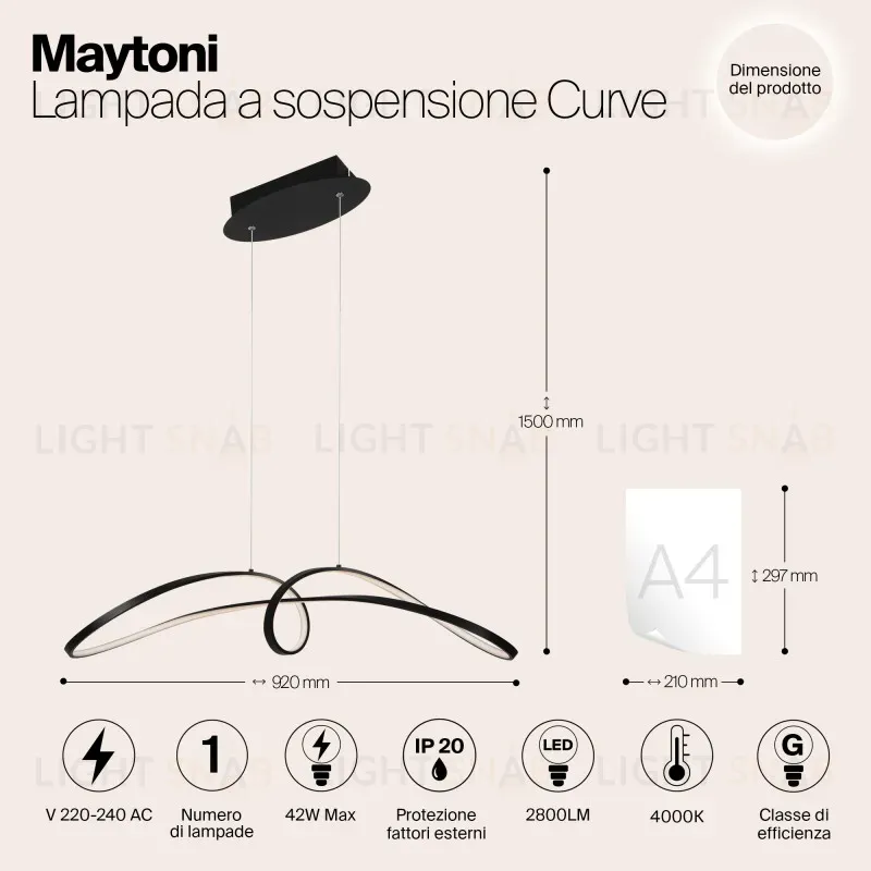 Подвесной светильник Maytoni MOD156PL-L52B4K MOD156PL-L52B4K