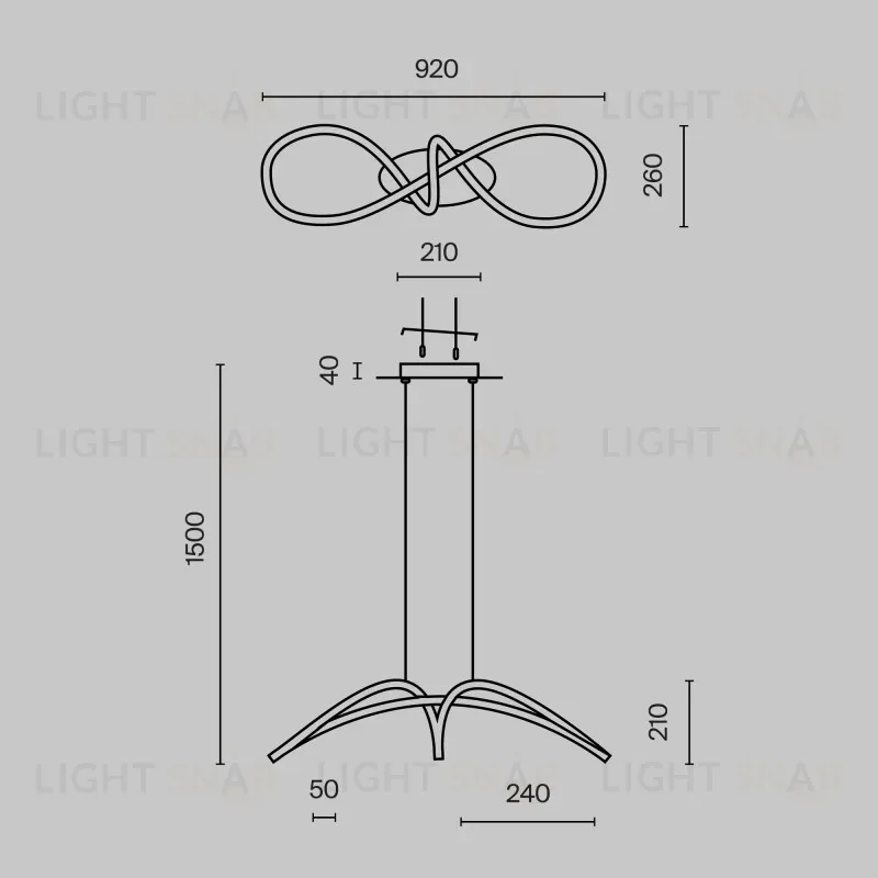 Подвесной светильник Maytoni MOD156PL-L52B4K MOD156PL-L52B4K