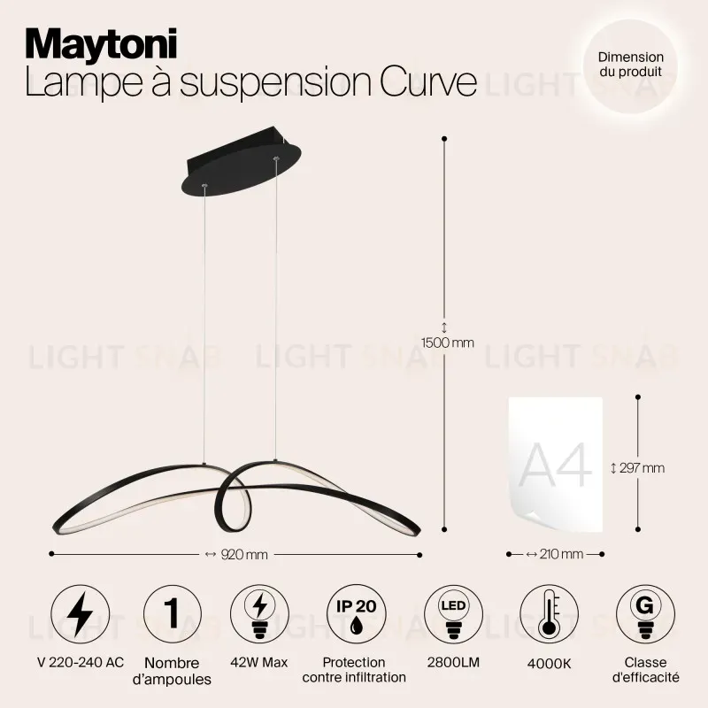 Подвесной светильник Maytoni MOD156PL-L52B4K MOD156PL-L52B4K