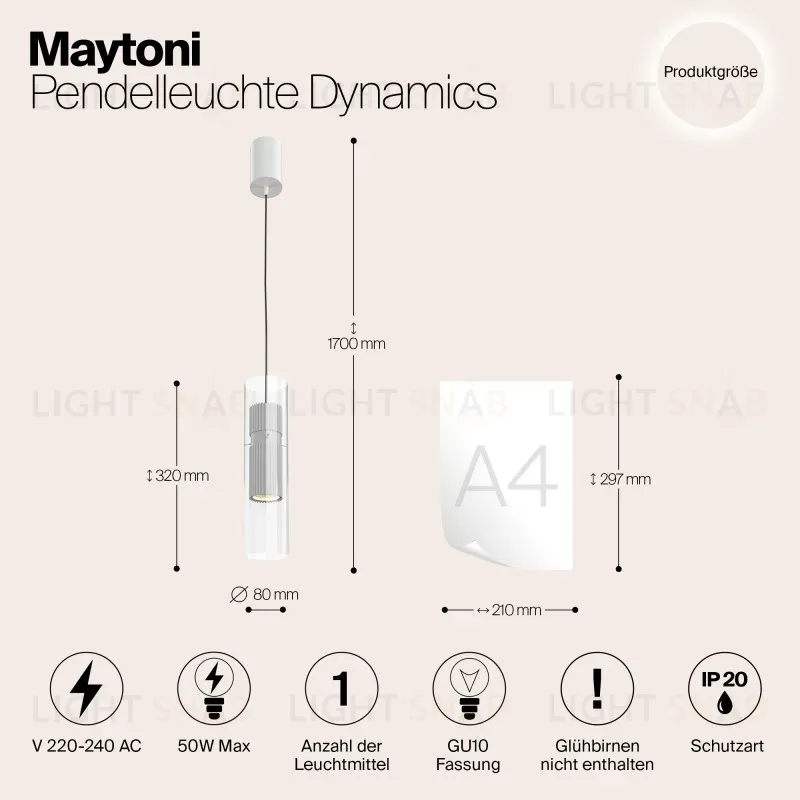 Подвесной светильник Maytoni MOD326PL-01W MOD326PL-01W