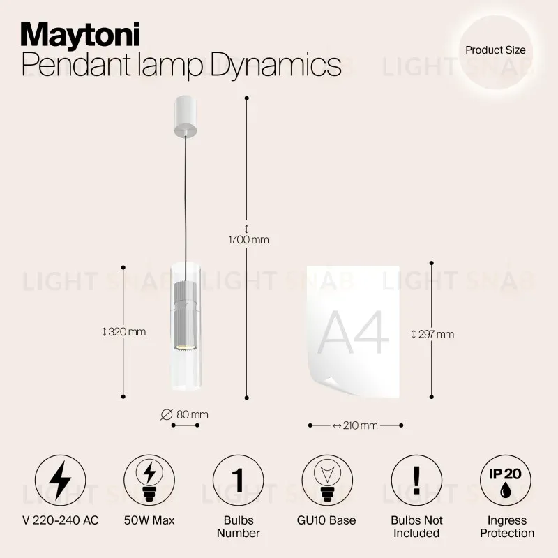 Подвесной светильник Maytoni MOD326PL-01W MOD326PL-01W