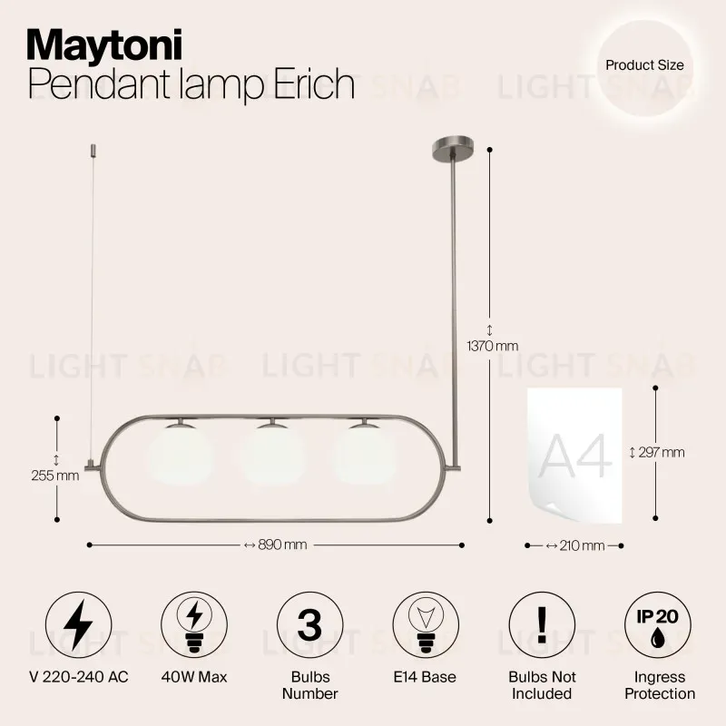 Подвесной светильник Maytoni MOD221PL-03N MOD221PL-03N