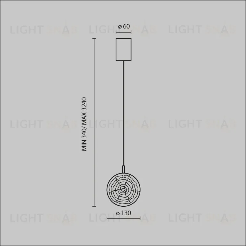 Подвесной светильник Maytoni MOD254PL-01BS MOD254PL-01BS