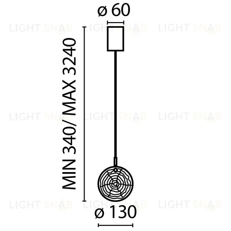 Подвесной светильник Maytoni MOD254PL-01BS MOD254PL-01BS