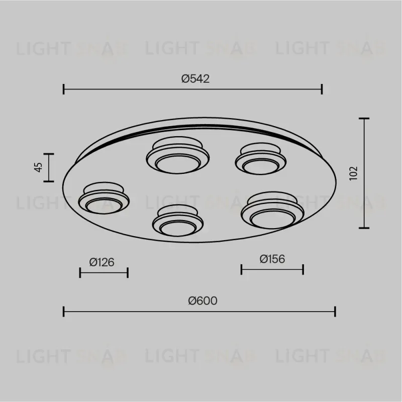 Накладная люстра Maytoni MOD361CL-L58BS3K MOD361CL-L58BS3K