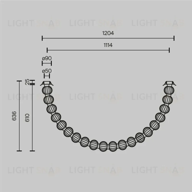 Подвесной светильник Maytoni MOD555CL-L28G3K MOD555CL-L28G3K