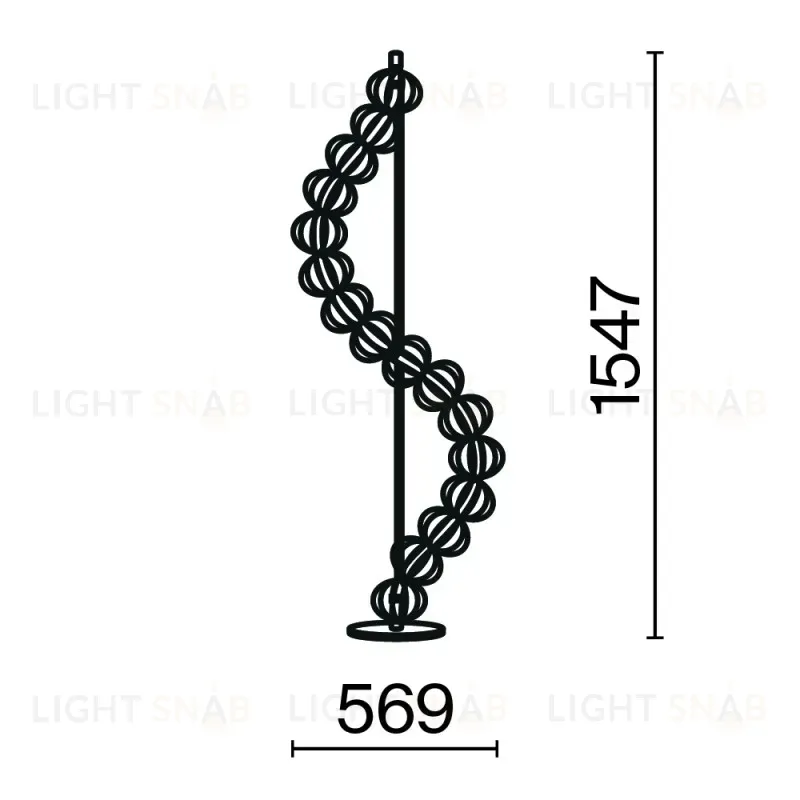 Торшер Maytoni MOD216FL-L38G3K MOD216FL-L38G3K