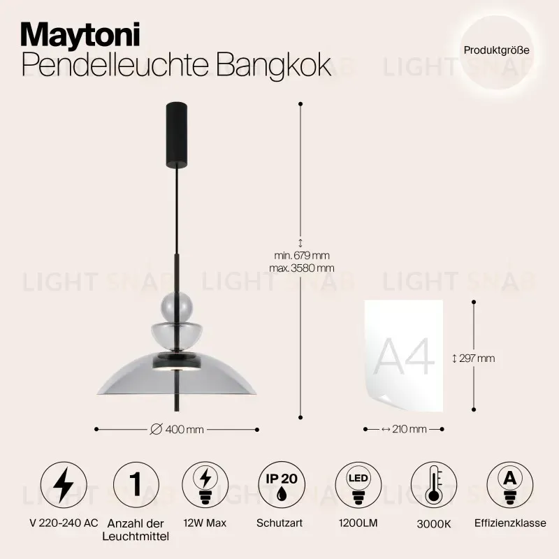 Подвесной светильник Maytoni MOD185PL-L11B3K3 MOD185PL-L11B3K3