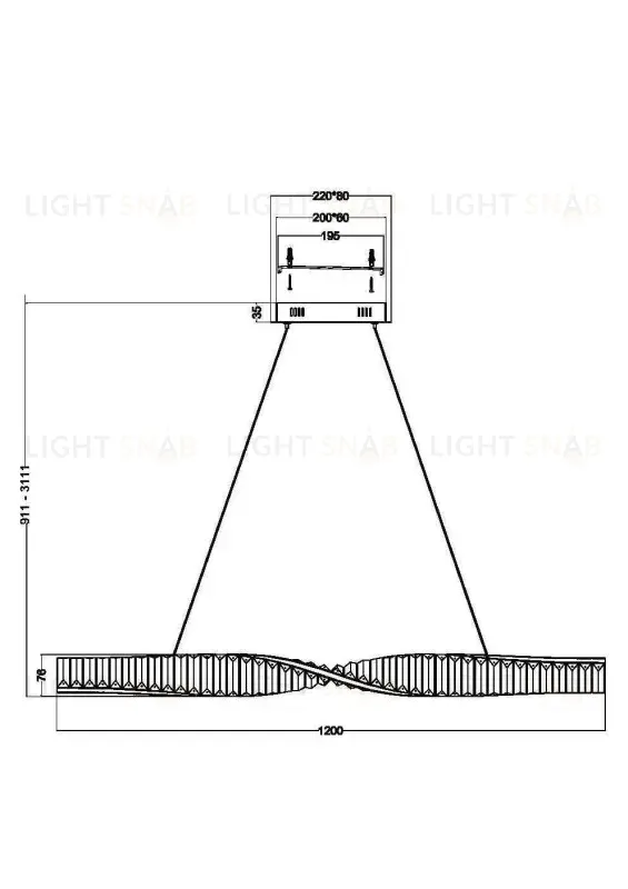 Подвесной светильник Maytoni P097PL-L36BS3K P097PL-L36BS3K