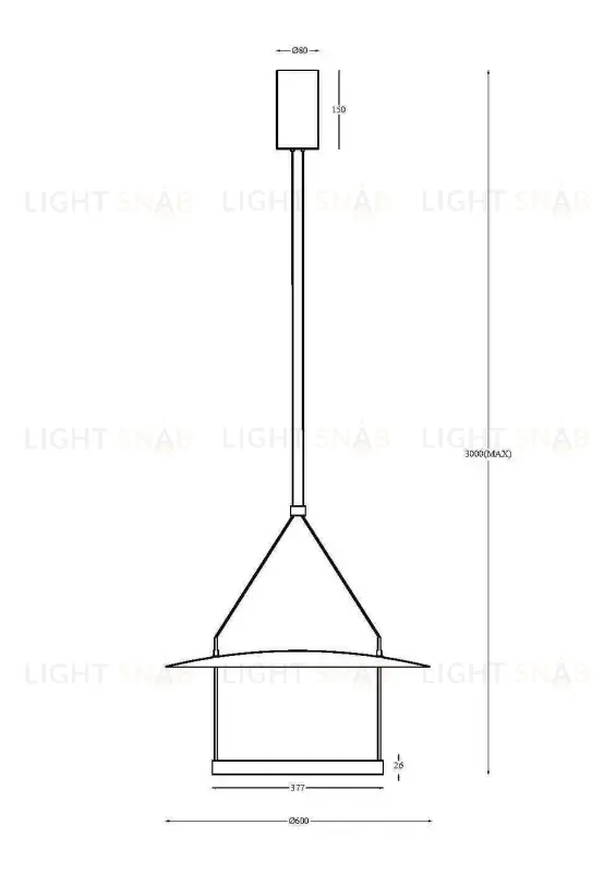 Подвесной светильник Maytoni MOD280PL-L30B3K MOD280PL-L30B3K