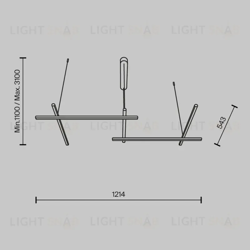 Подвесной светильник Maytoni MOD278PL-L50G3K MOD278PL-L50G3K