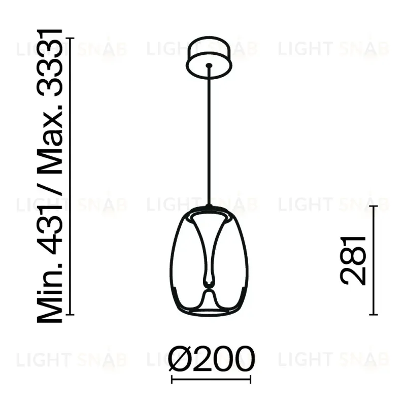Подвесной светильник Maytoni MOD282PL-L8G3K1 MOD282PL-L8G3K1