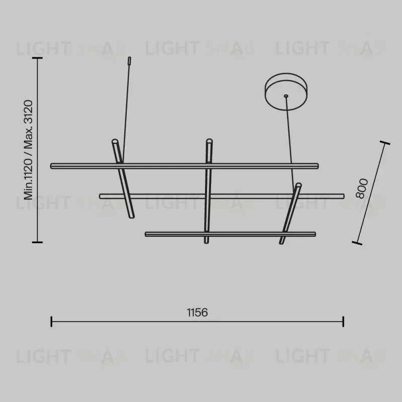 Подвесной светильник Maytoni MOD278PL-L86G3K MOD278PL-L86G3K