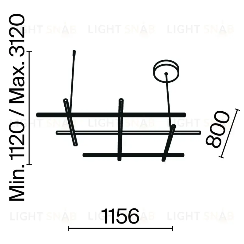 Подвесной светильник Maytoni MOD278PL-L86G3K MOD278PL-L86G3K
