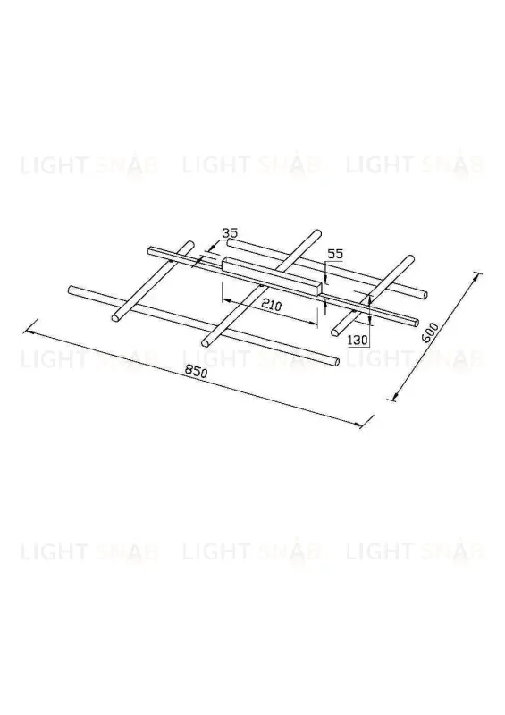 Накладной светильник Maytoni MOD278CL-L50G3K MOD278CL-L50G3K