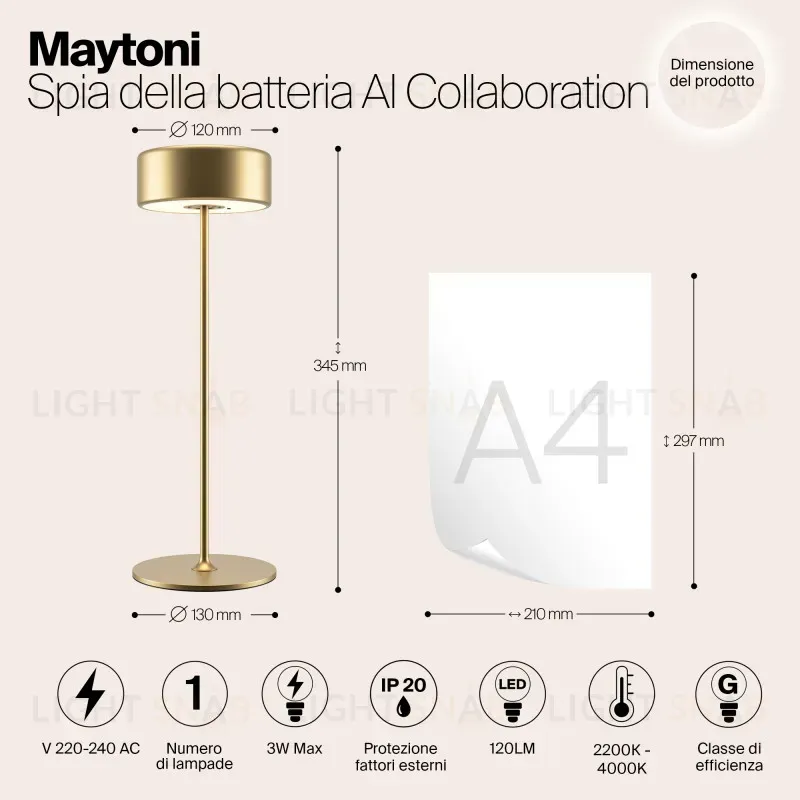 Настольная лампа Maytoni MOD229TL-L3G3K2 MOD229TL-L3G3K2