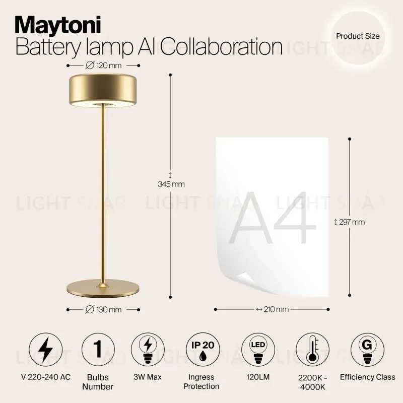 Настольная лампа Maytoni MOD229TL-L3G3K2 MOD229TL-L3G3K2