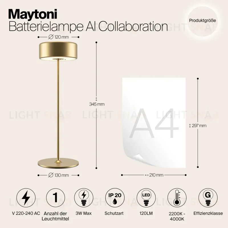 Настольная лампа Maytoni MOD229TL-L3G3K2 MOD229TL-L3G3K2