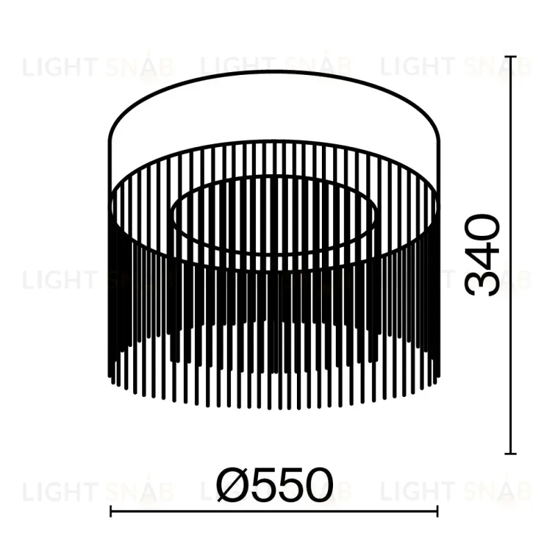 Накладной светильник Maytoni MOD190CL-L18G3K MOD190CL-L18G3K