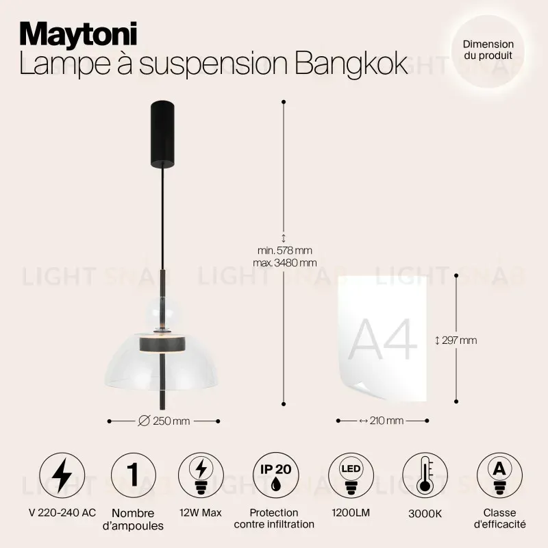 Подвесной светильник Maytoni MOD185PL-L6B3K1 MOD185PL-L6B3K1