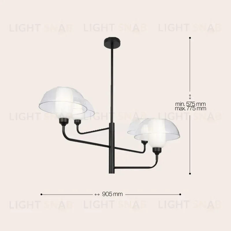 Люстра на штанге Maytoni MOD177PL-04B MOD177PL-04B
