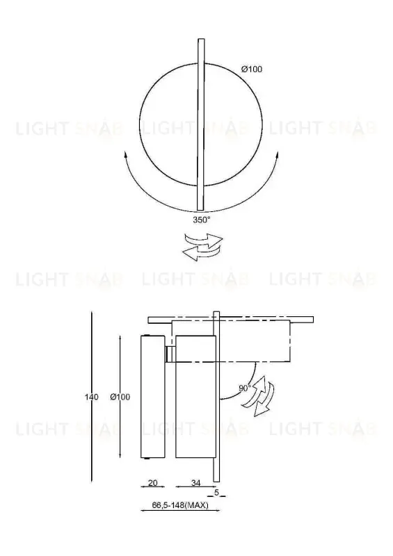 Бра Maytoni MOD180WL-L4W3K1 MOD180WL-L4W3K1
