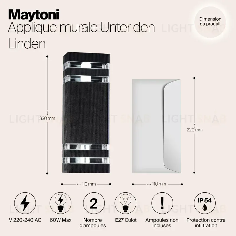 Светильник настенный Maytoni O578WL-02B O578WL-02B