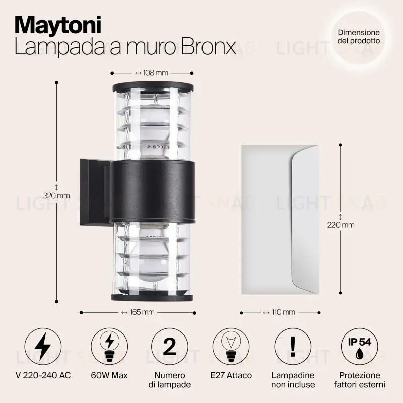 Светильник настенный Maytoni O576WL-02B O576WL-02B