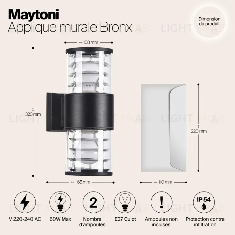 Светильник настенный Maytoni O576WL-02B O576WL-02B
