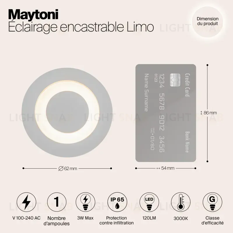 Светильник для ступеней Maytoni O037-L3W3K O037-L3W3K