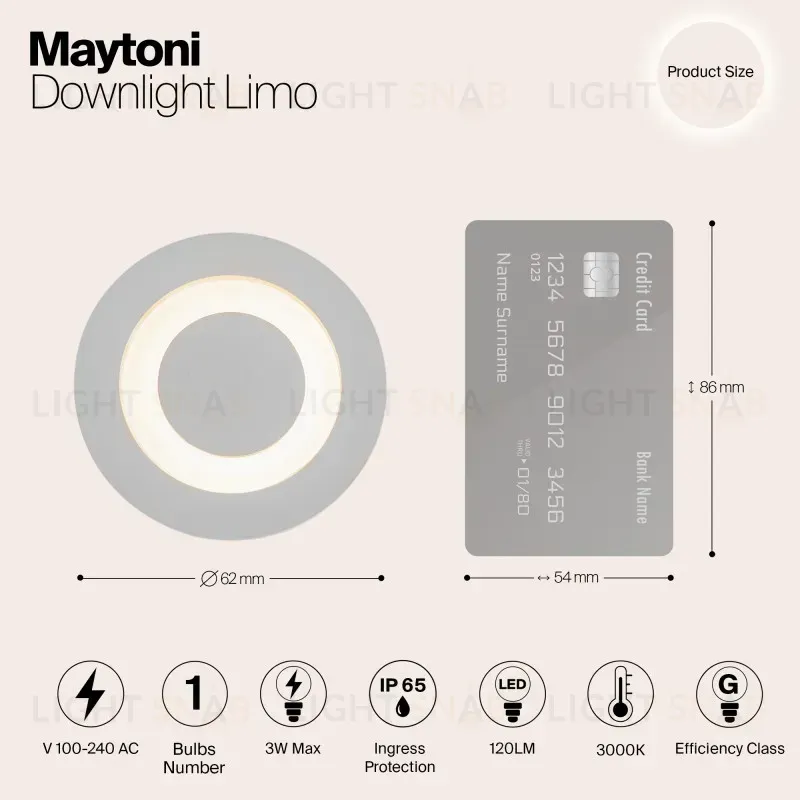 Светильник для ступеней Maytoni O037-L3W3K O037-L3W3K
