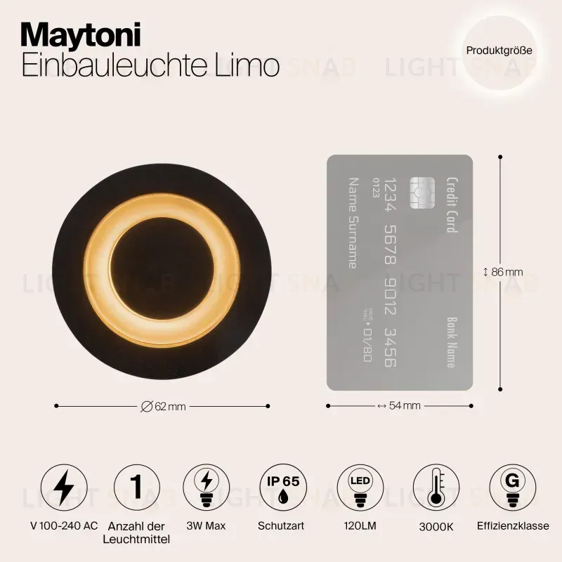 Светильник для ступеней Maytoni O037-L3B3K O037-L3B3K