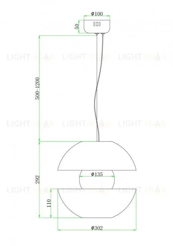 Подвесной светильник Maytoni MOD322PL-L6B3K MOD322PL-L6B3K
