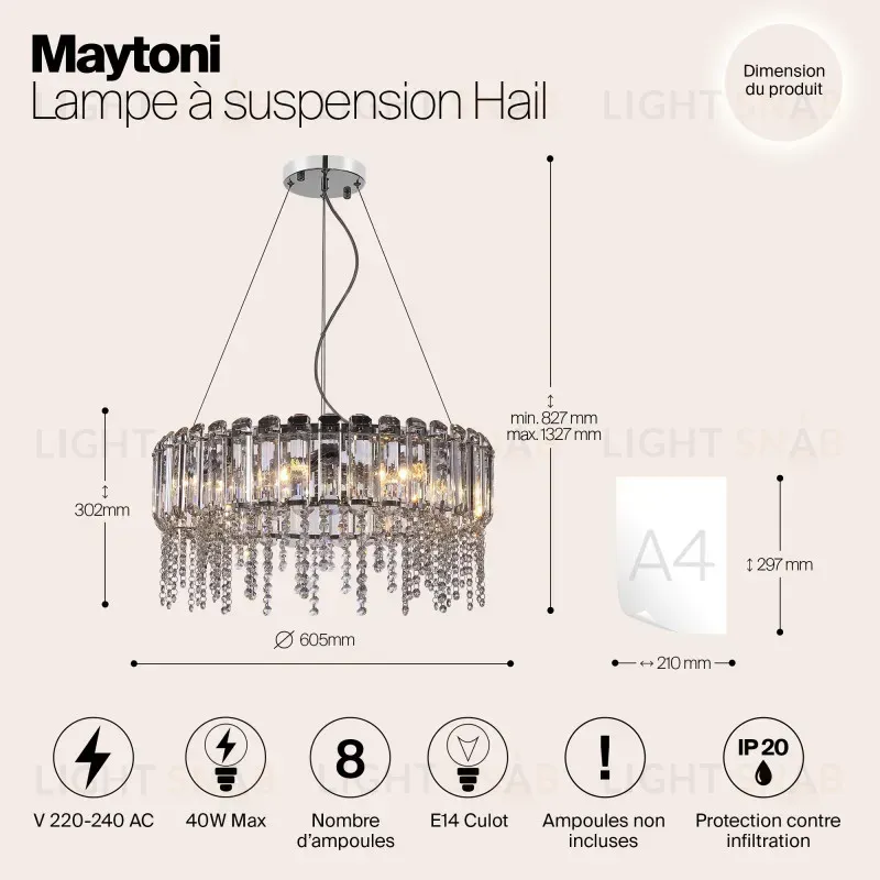 Подвесная люстра Maytoni MOD097PL-08CH MOD097PL-08CH