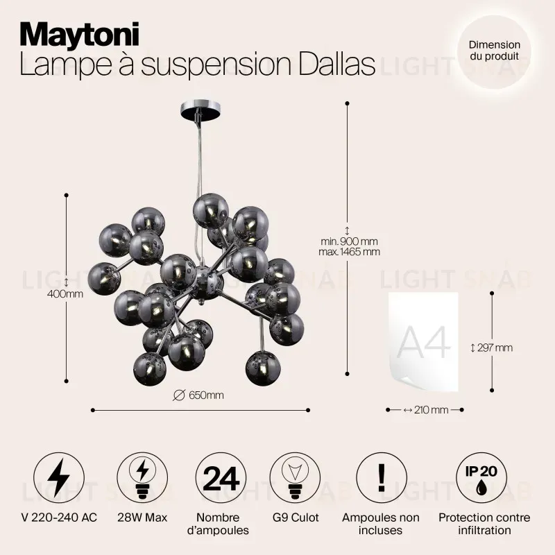 Подвесная люстра Maytoni MOD545PL-24G MOD545PL-24G