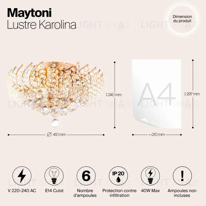 Накладная люстра Maytoni DIA120-06-G DIA120-06-G