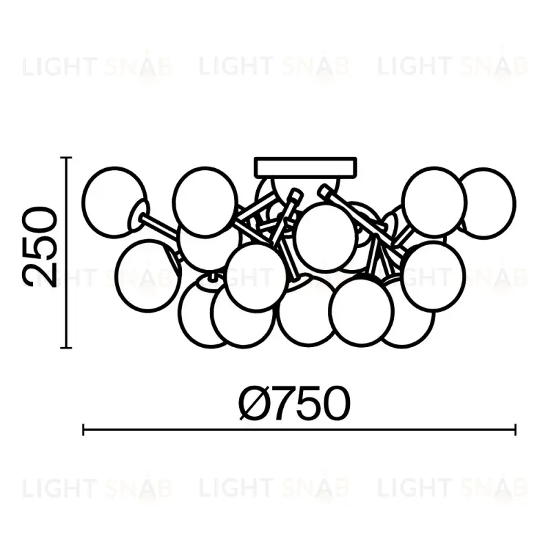 Накладная люстра Maytoni MOD545PL-20G MOD545PL-20G