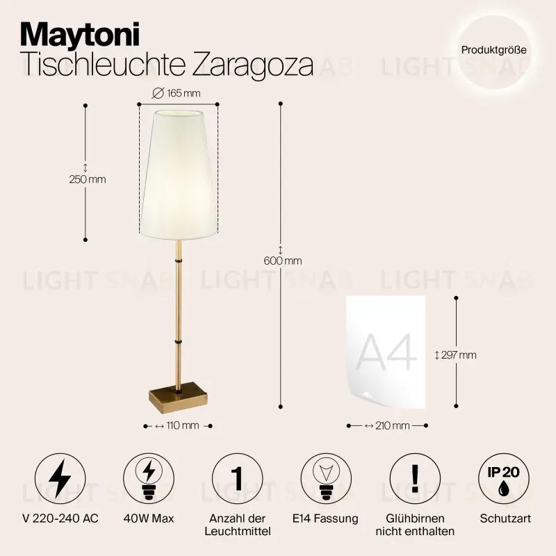 Люстра на штанге Maytoni H001CL-05BS H001CL-05BS