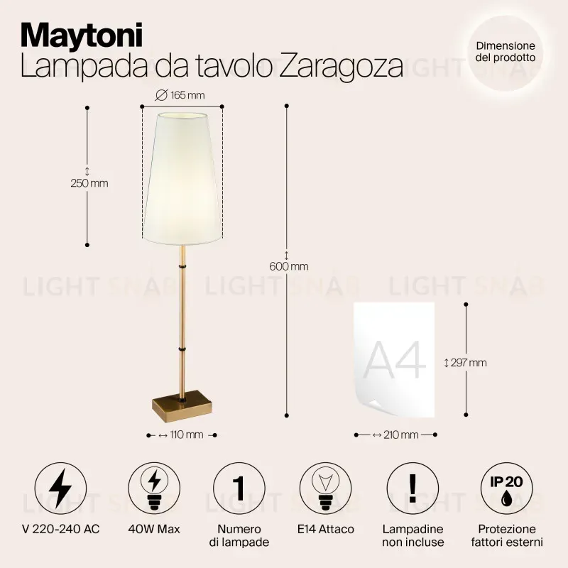 Люстра на штанге Maytoni H001CL-05BS H001CL-05BS