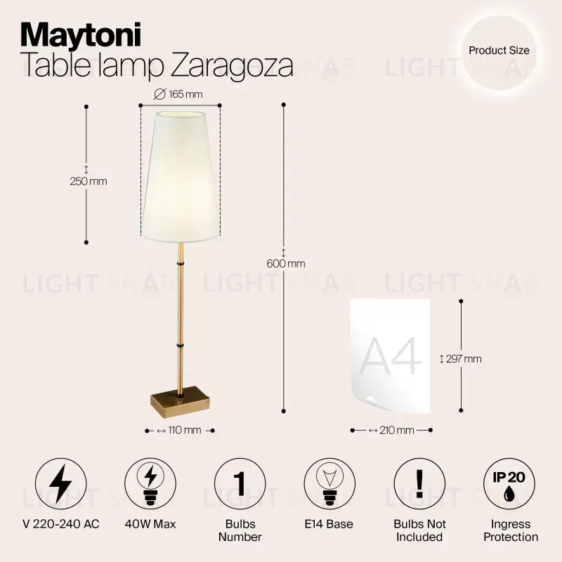 Люстра на штанге Maytoni H001CL-05BS H001CL-05BS